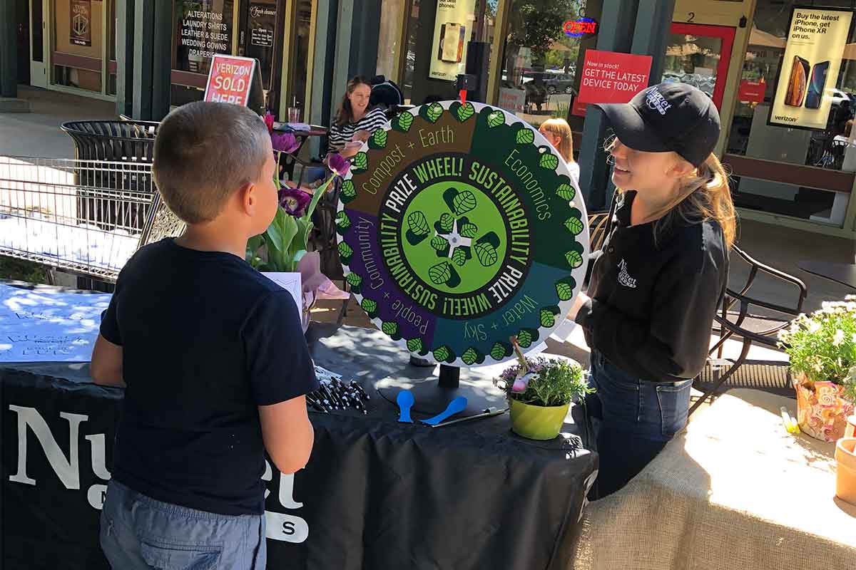 Sonoma Market Sustainability coordinator with guest on Earth Day